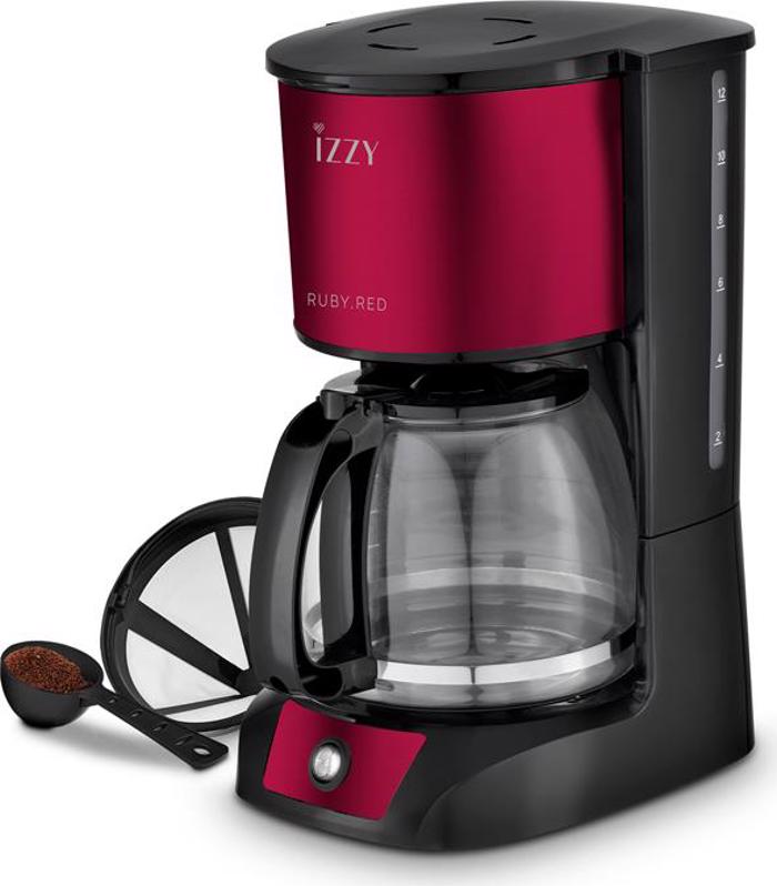 IZZY IZ-6106 Ruby Red (224556) Kafetiera filtrou/Gllikou (224556)